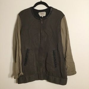 Zara Trafaluc army green bomber jacket - size M
